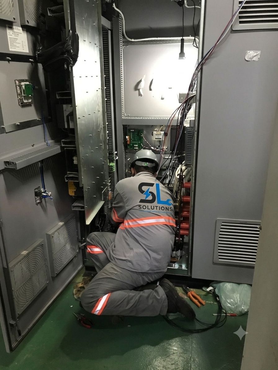 Reparación de avería eléctrica industrial — SL Solutions